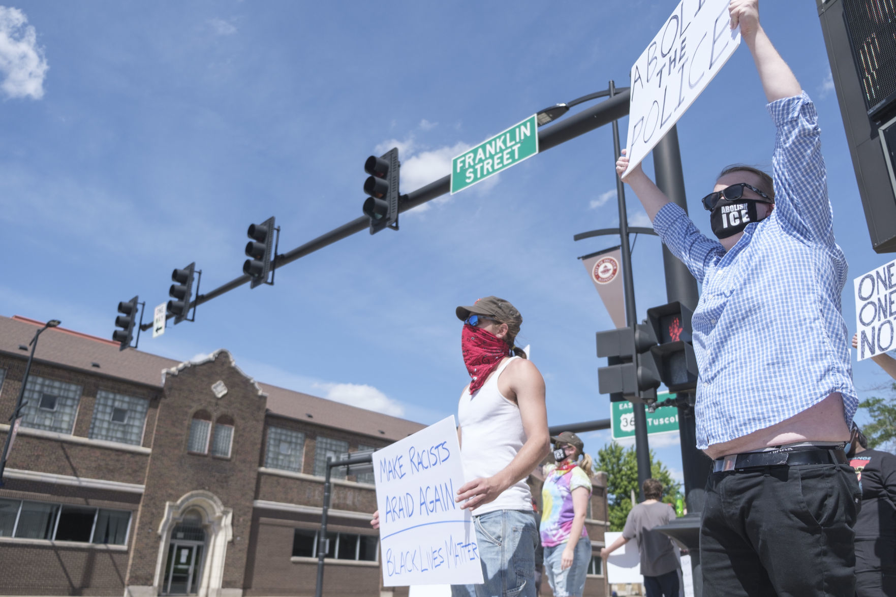 Downtown Decatur protest